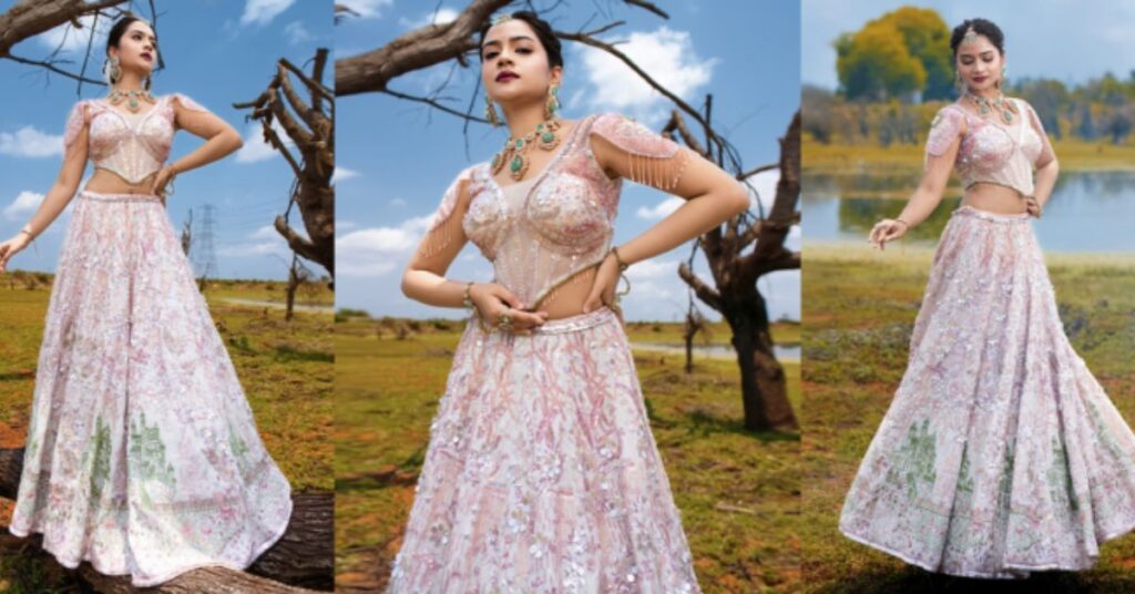 lehenga captions for instagram in hindi