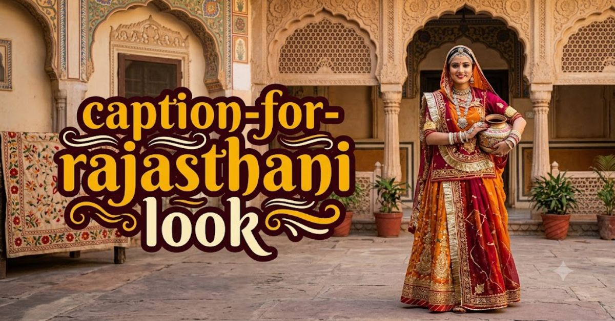 Rajasthani Look Captions