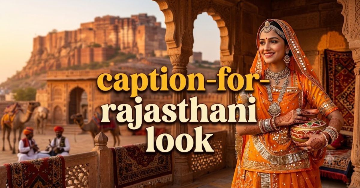 Rajasthani Look Captions