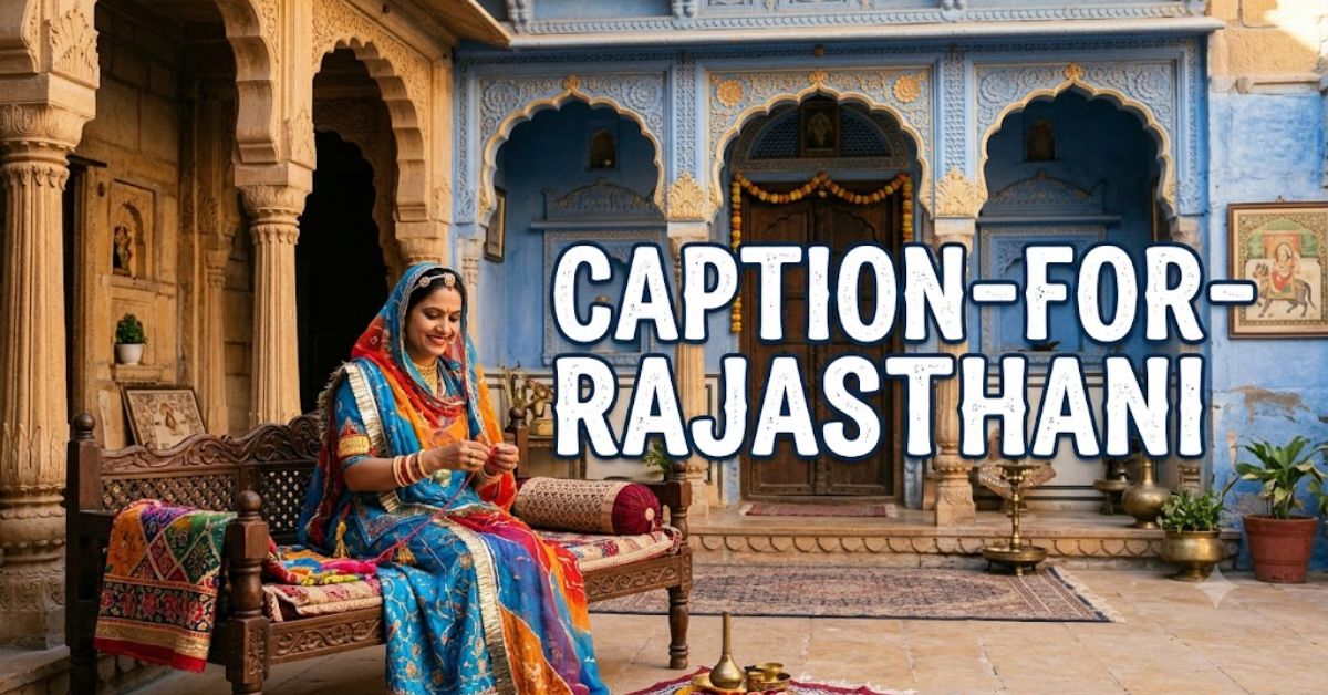 Rajasthani Look Captions