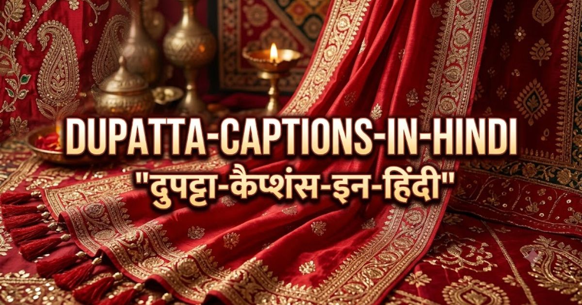 Dupatta Captions