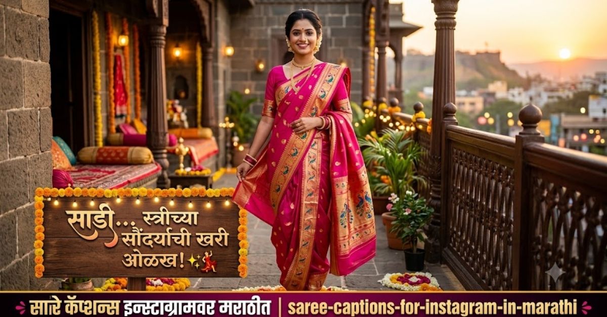 Saree Captions