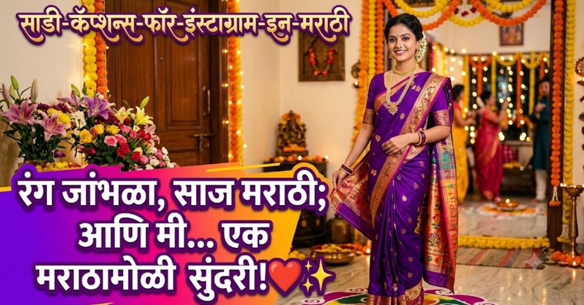 Saree Captions