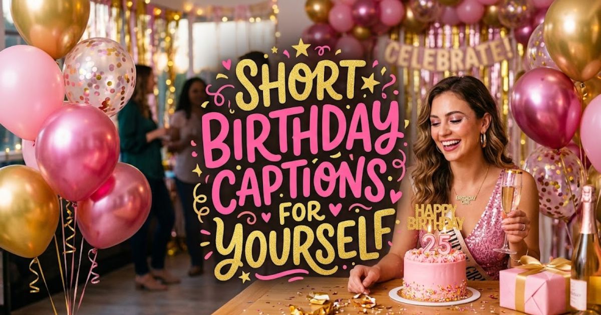 short birthday captions for yourself